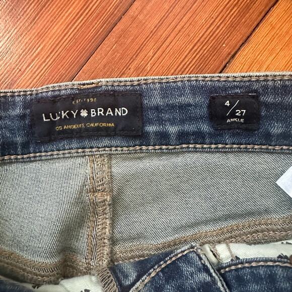 LUCKY BRAND Bridgette Skinny Ankle Jean, Size 4/27, Medium Wash, Denim, Ret. $99 - Picture 4 of 9